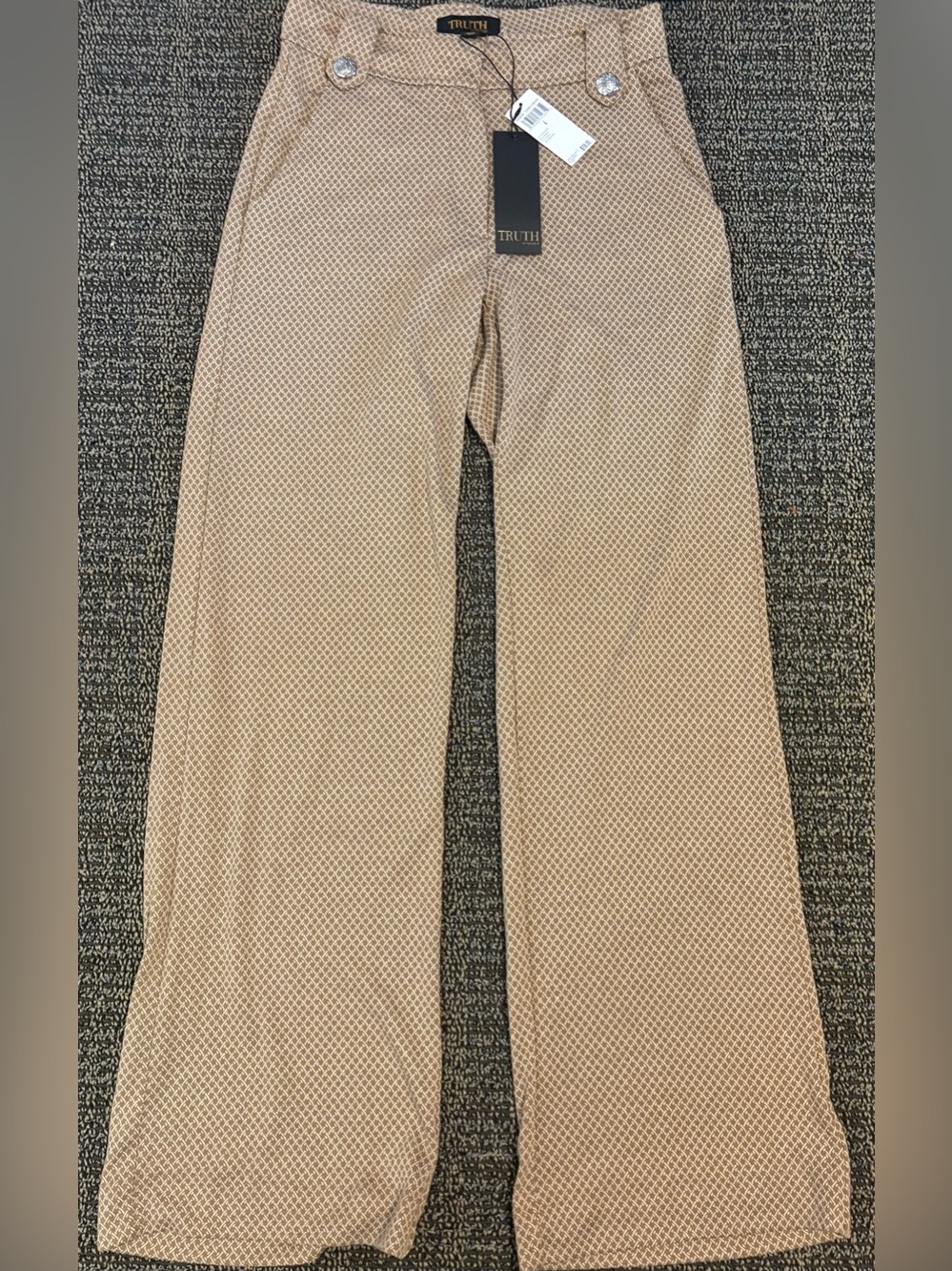 TRUTH Beige Geometric-Print Women’s Pants